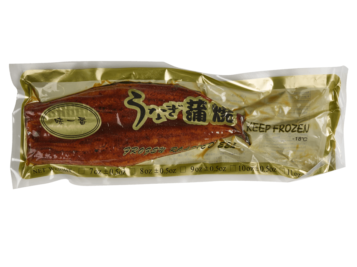 Угорь жареный филе 450-570г 15% соуса, Китай