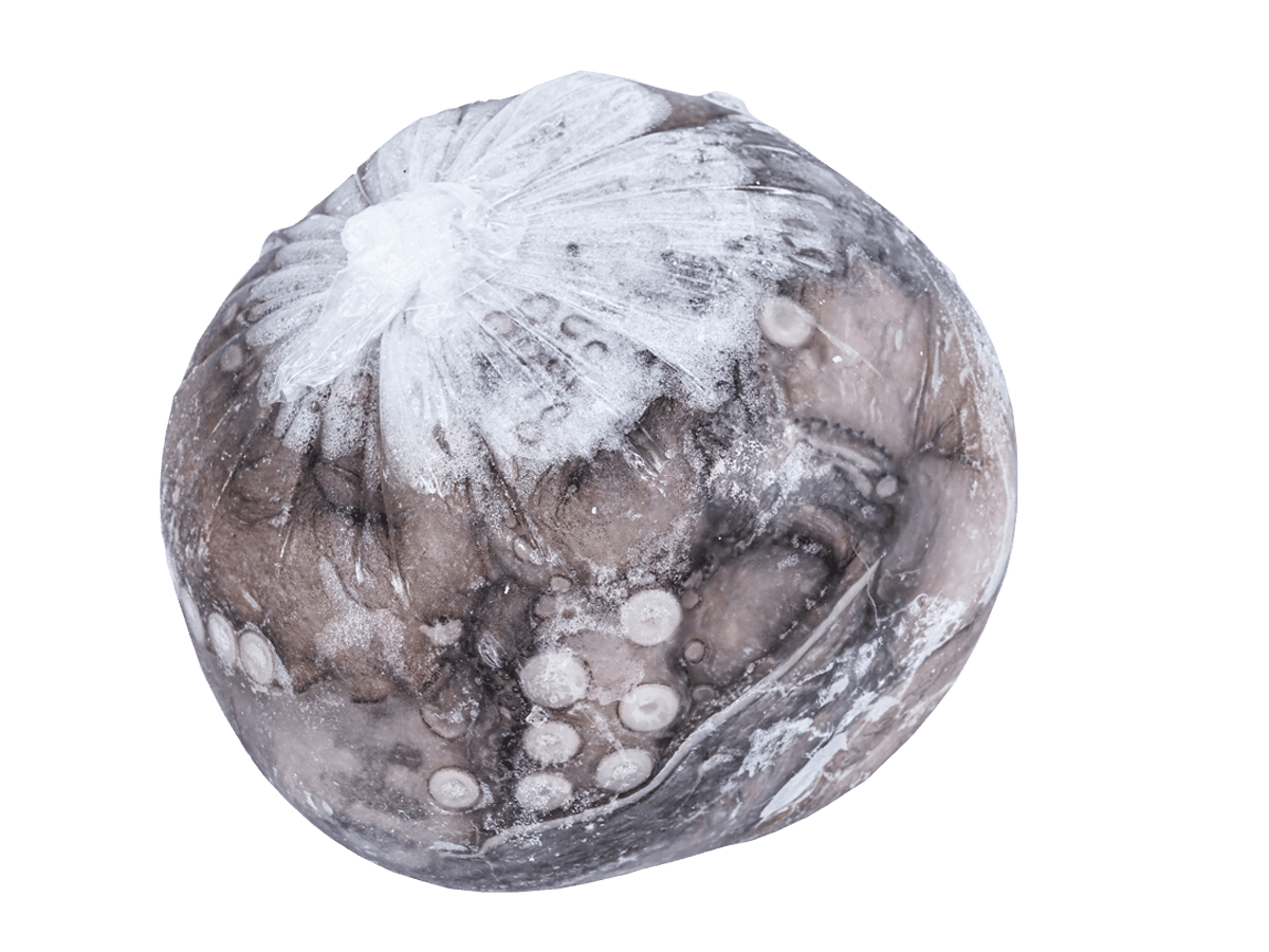 Осьминог целый с/м очищенный 3+кг, Индонезия