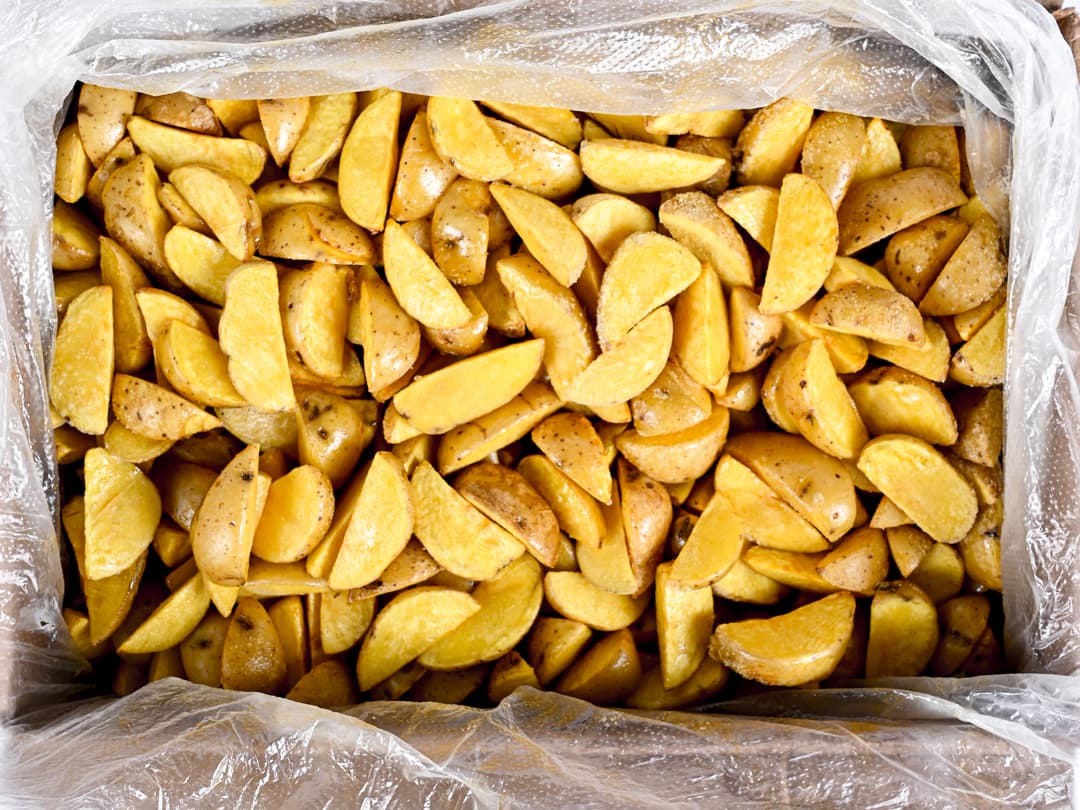 Картофельные дольки с кожурой, Россия