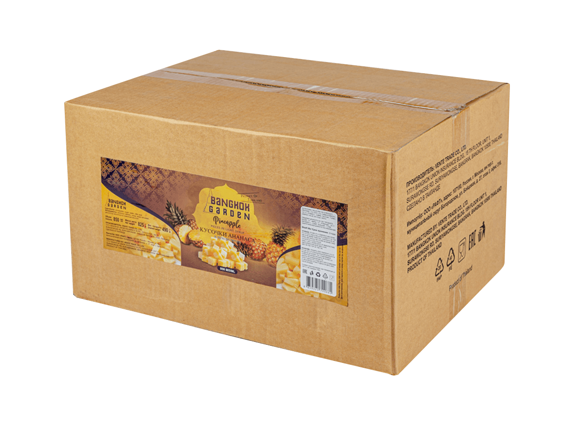 Ананасы в сиропе кусочки 825г