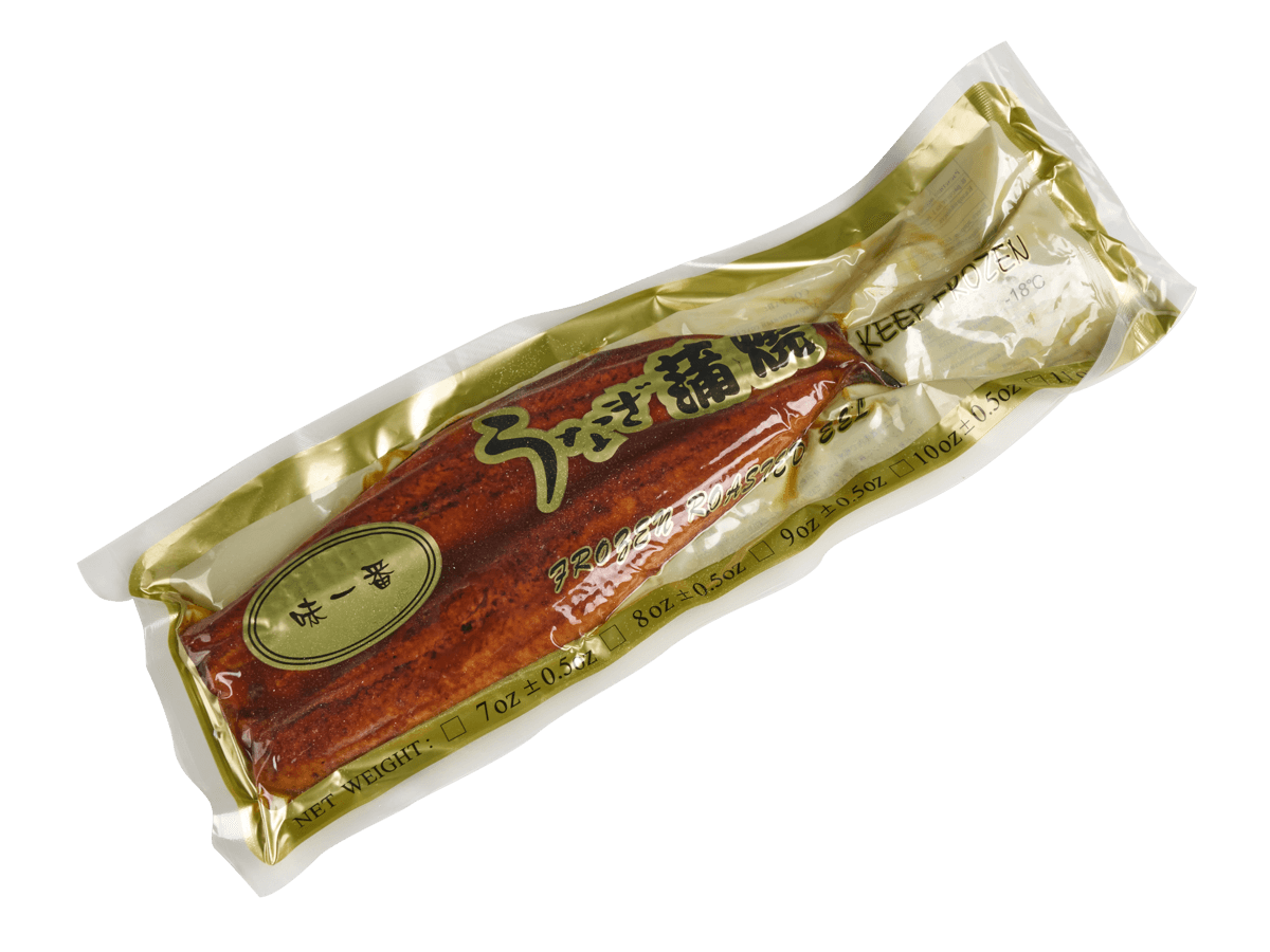 Угорь жареный филе 450-570г 15% соуса, Китай