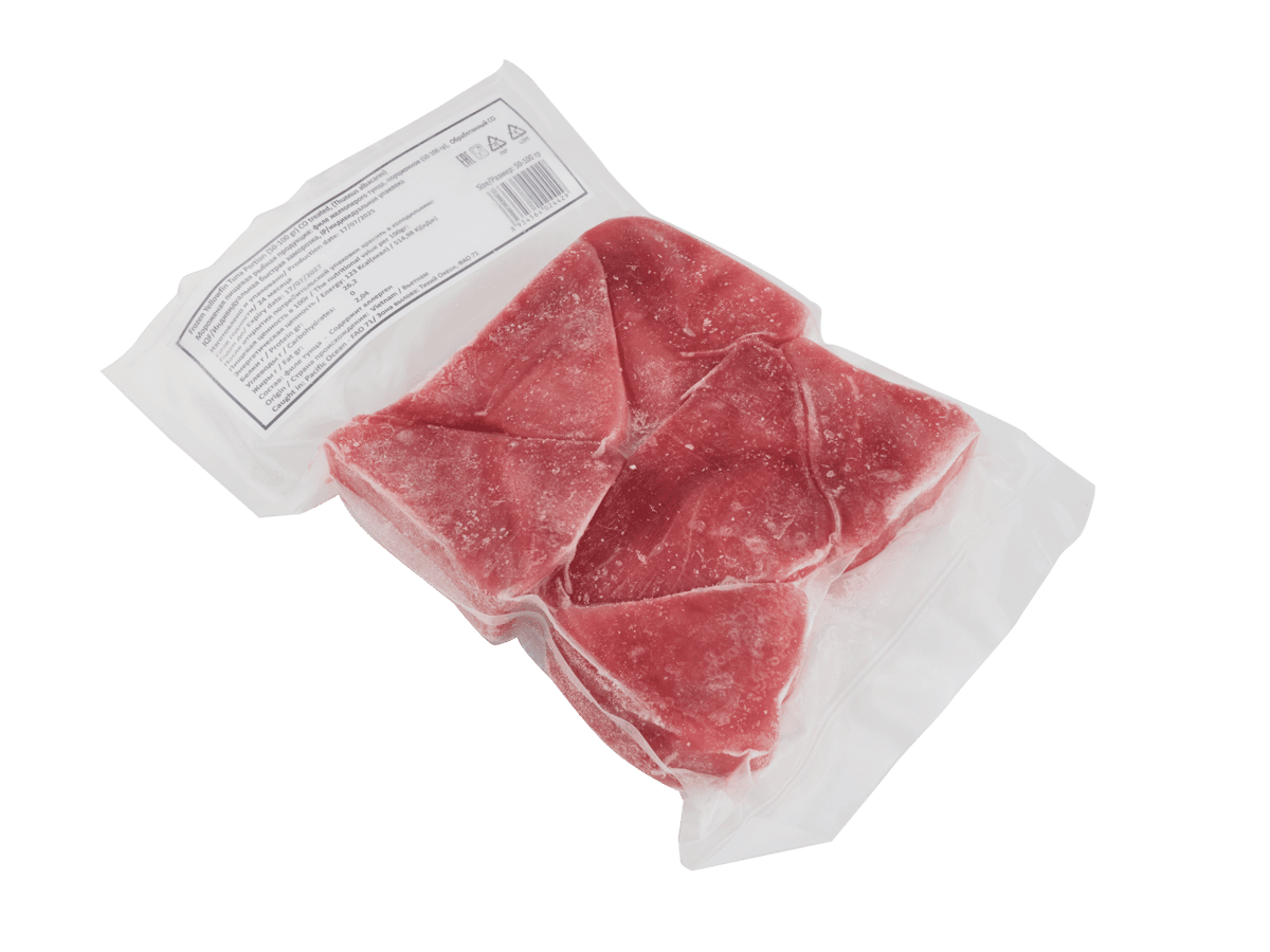 Тунец филе Yellowfin с/м порции  50-100г