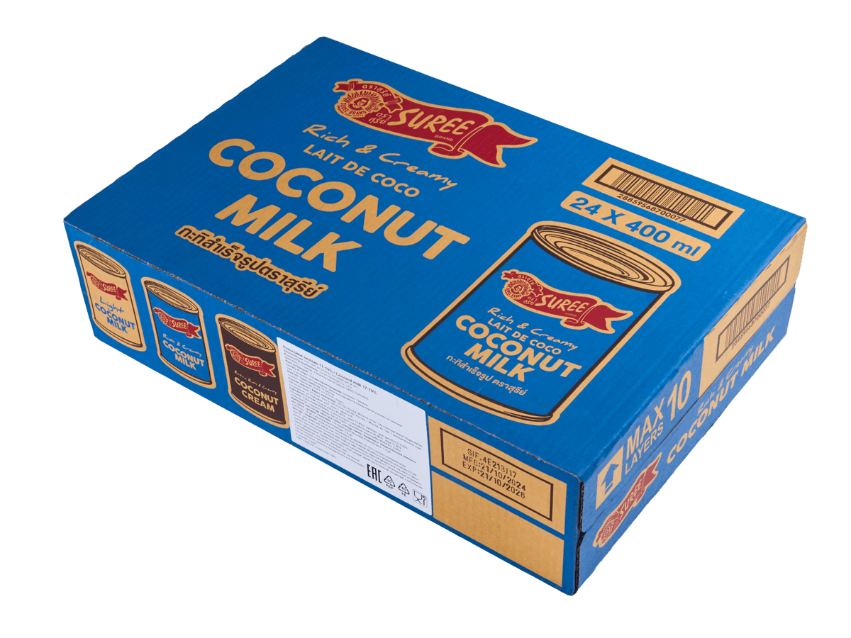 Молоко кокосовое 17-19% 400мл, Китай