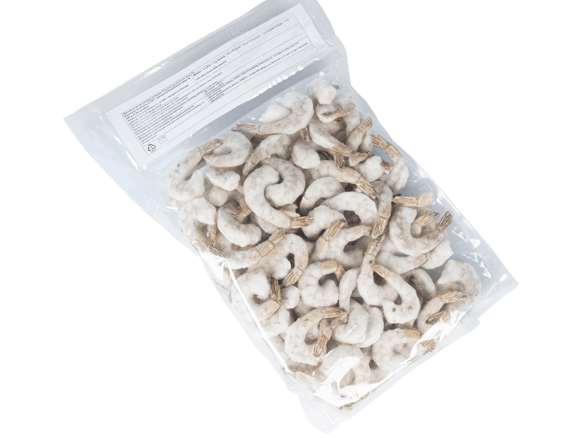 Креветка ваннамей с/м очищ. с хв. 41/50, IQF 1кг., Индия