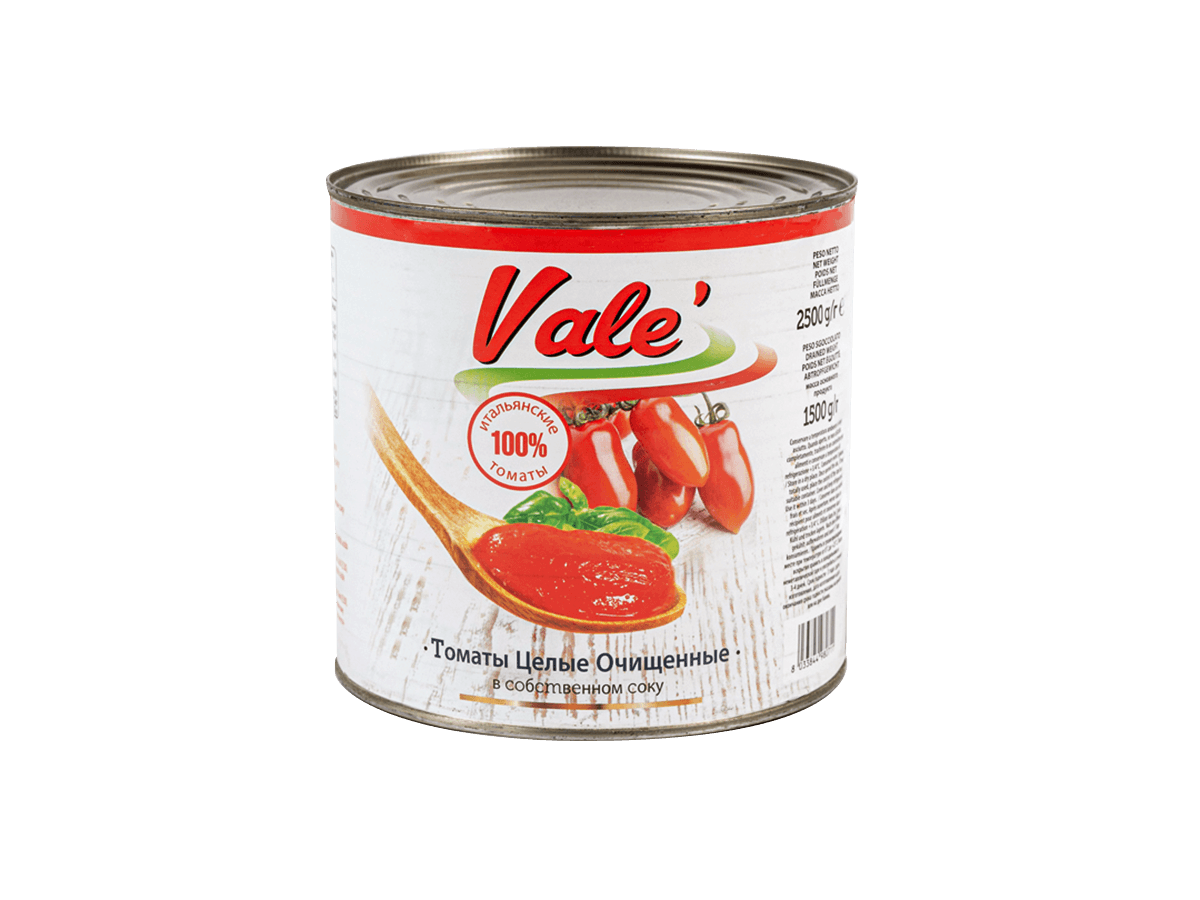 Томаты целые очищенные Pelati в с/с 2,5кг