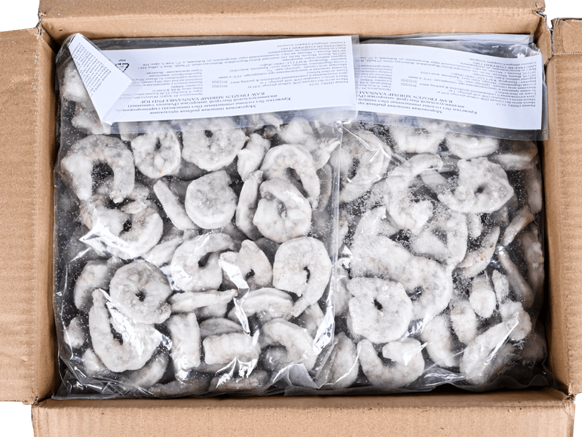 Креветка ваннамей с/м очищ. без вены 21/25, IQF 1кг, Эквадор