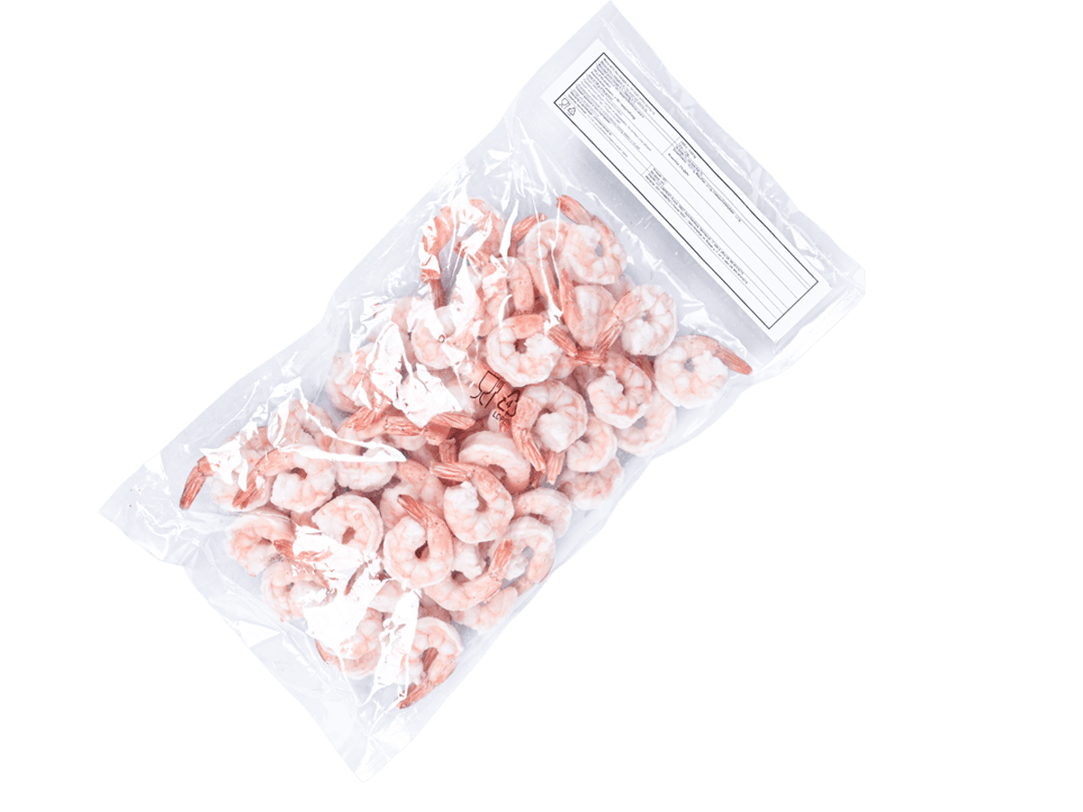 Креветка ваннамей бланш. очищ. с хв. 31/40 IQF 1кг, Индия