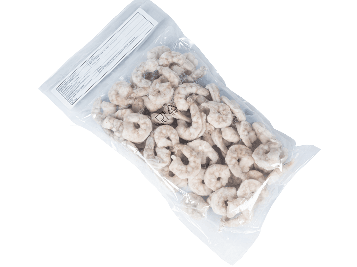 Креветка ваннамей с/м очищ. без вены 26/30, IQF 1кг, Индия