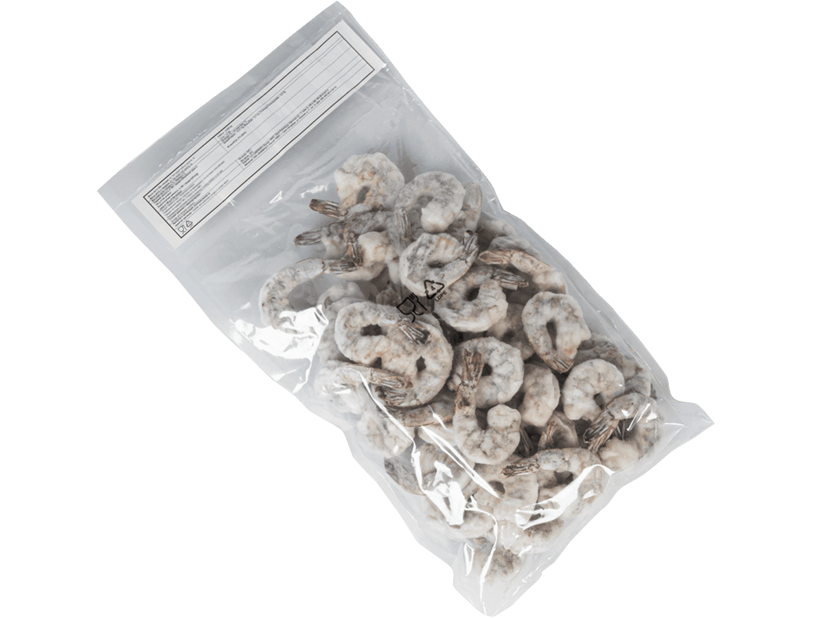 Креветка ваннамей с/м очищ. с хв. 21/25, IQF 1кг, Индия