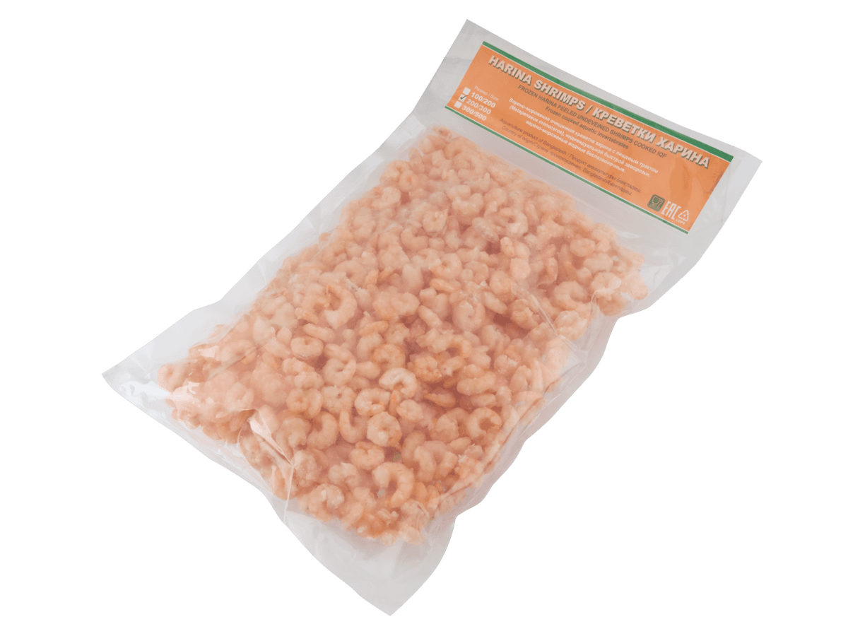 Креветка ваннамей в/м очищ. с веной 200/300, IQF