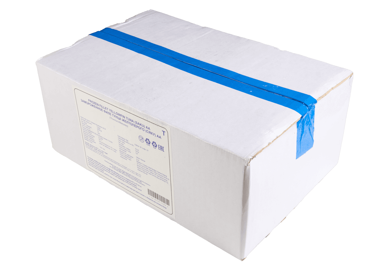 Тунец филе Yellowfin с/м филе AA, трапеция 300-600г, Вьетнам