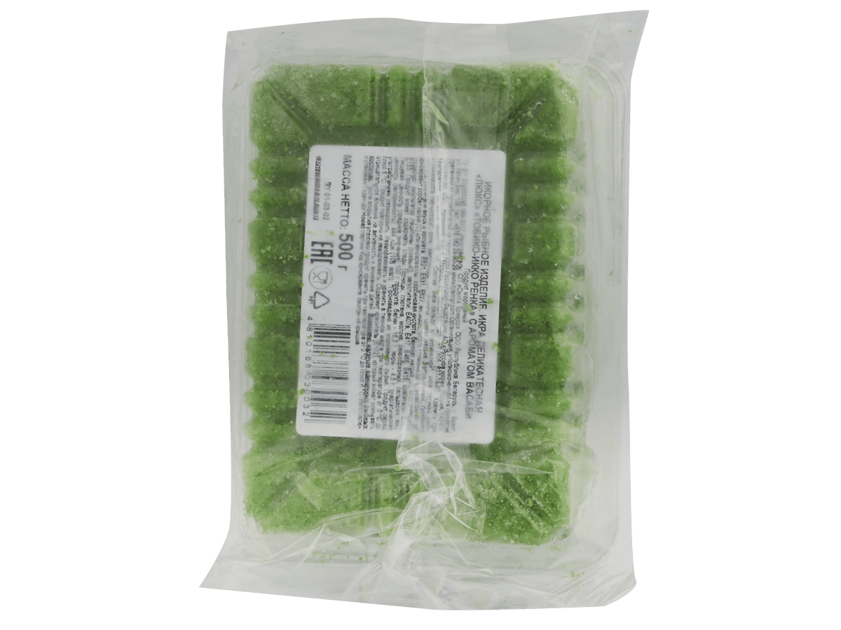 Икра Тобико-ИККО зеленая 500г, Санта Бремор, Беларусь