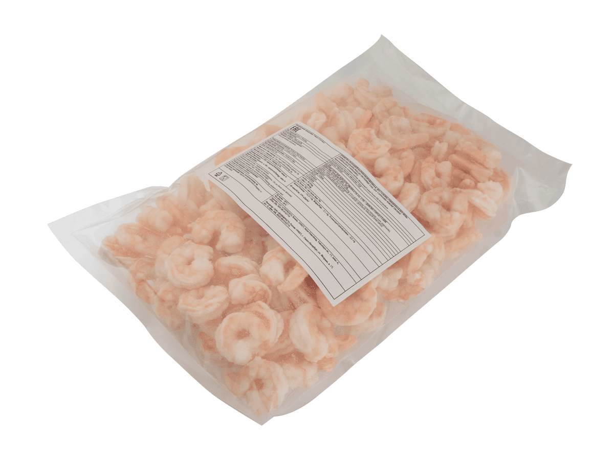Креветка ваннамей в/м очищ. без вены 51/60, IQF 1кг, Китай