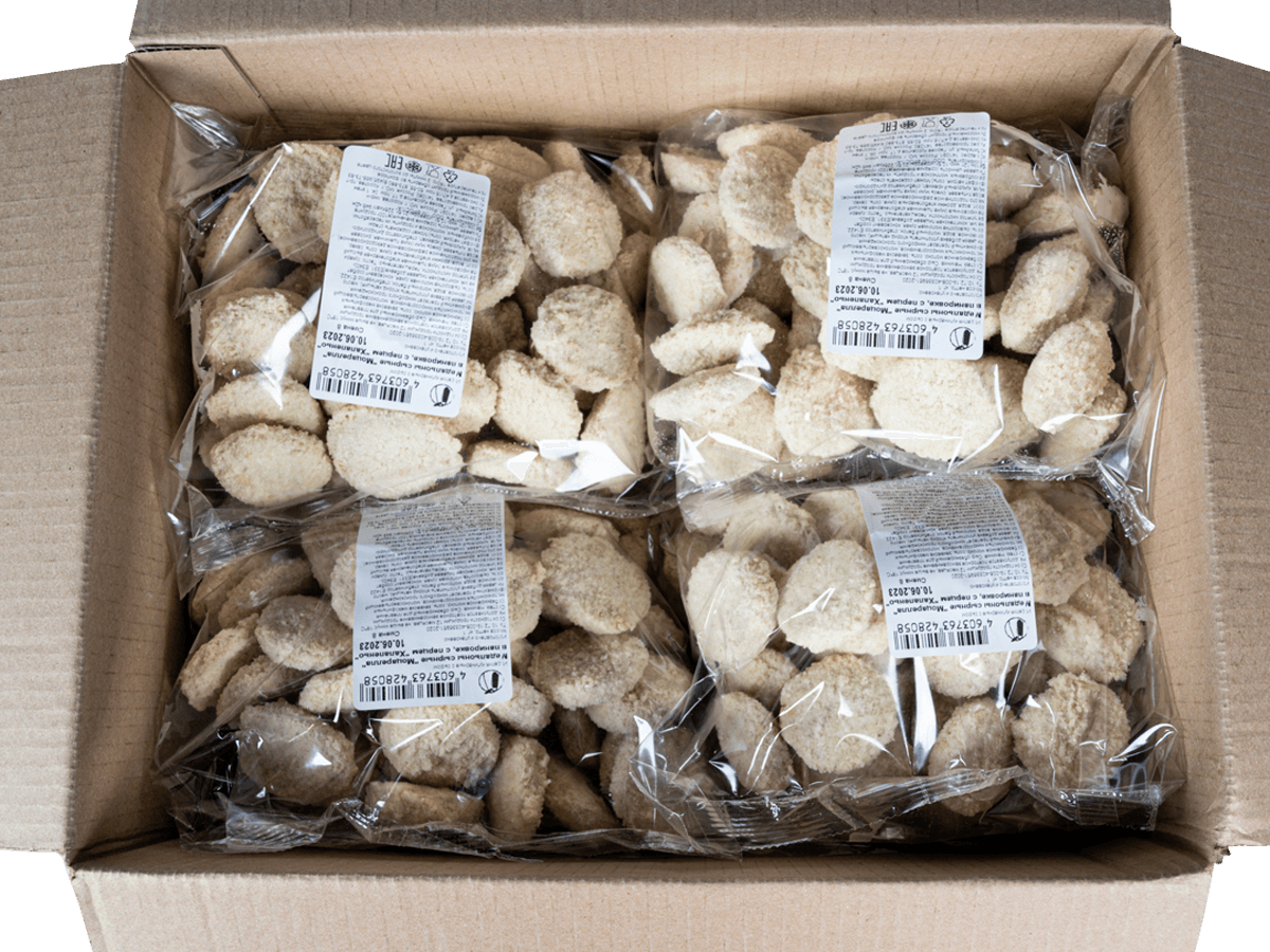 Медальоны сырные с халапеньо в панировке, Россия