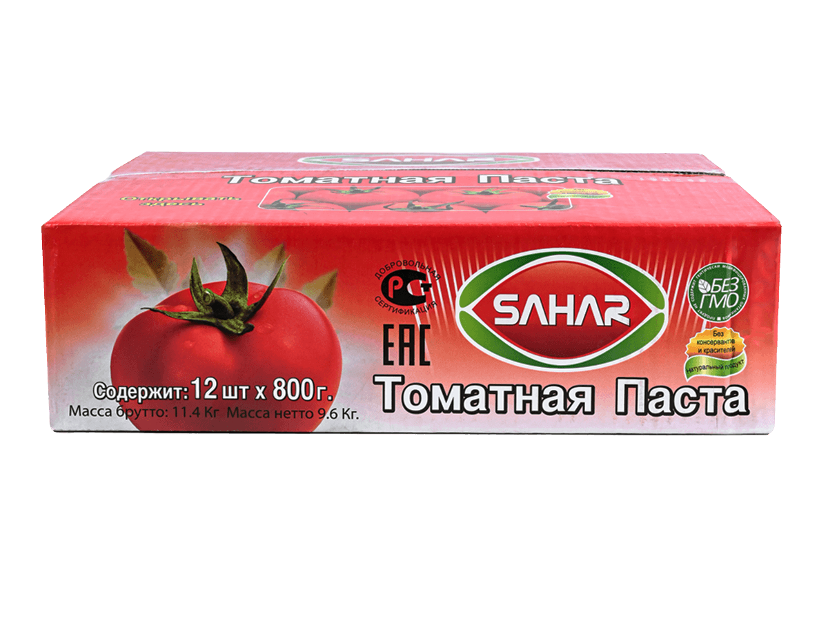 Паста томатная 25-27% 800г, Иран