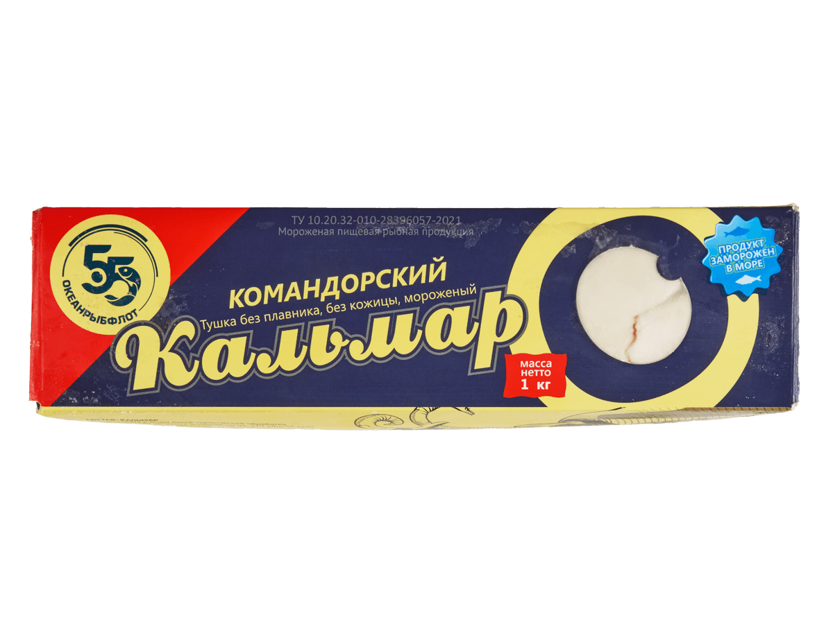Кальмар командорский филе