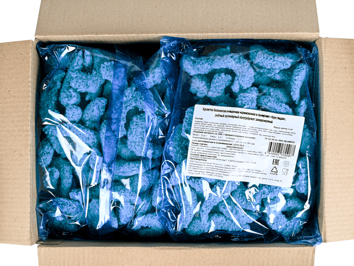 Креветка "Хрустящая" в панировке, Атлантис, Россия