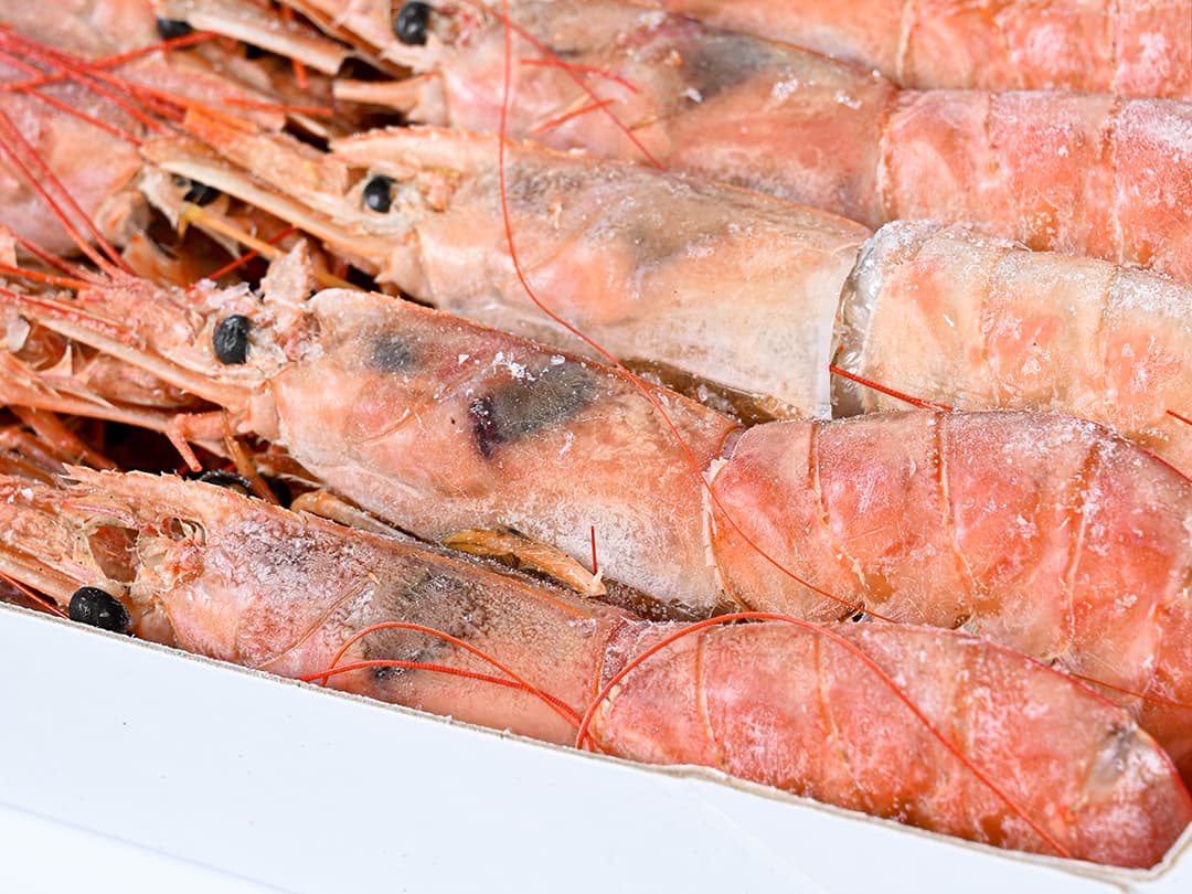 Креветка красная аргентинская с/м с/г в панц. L1 (10/20), 2кг, Аргентина