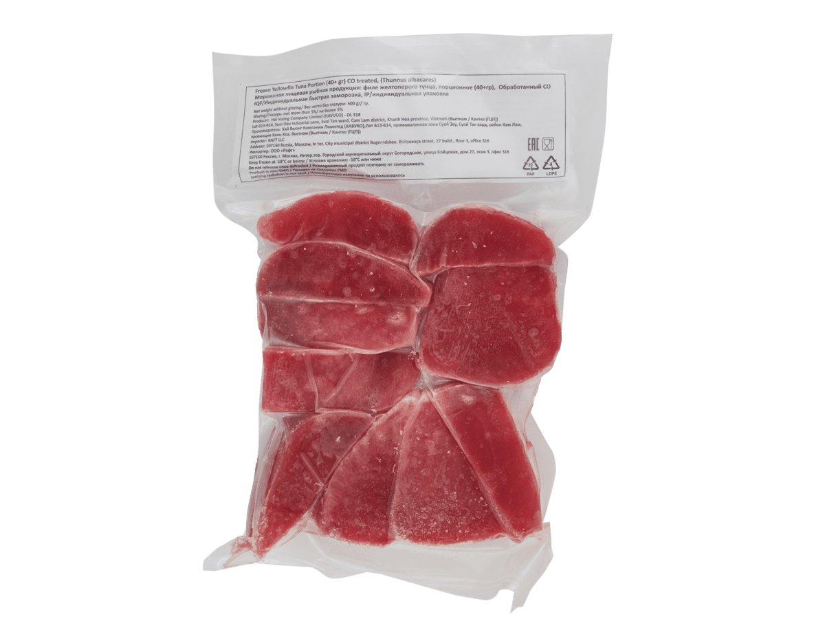 Тунец филе Yellowfin с/м порции  40г