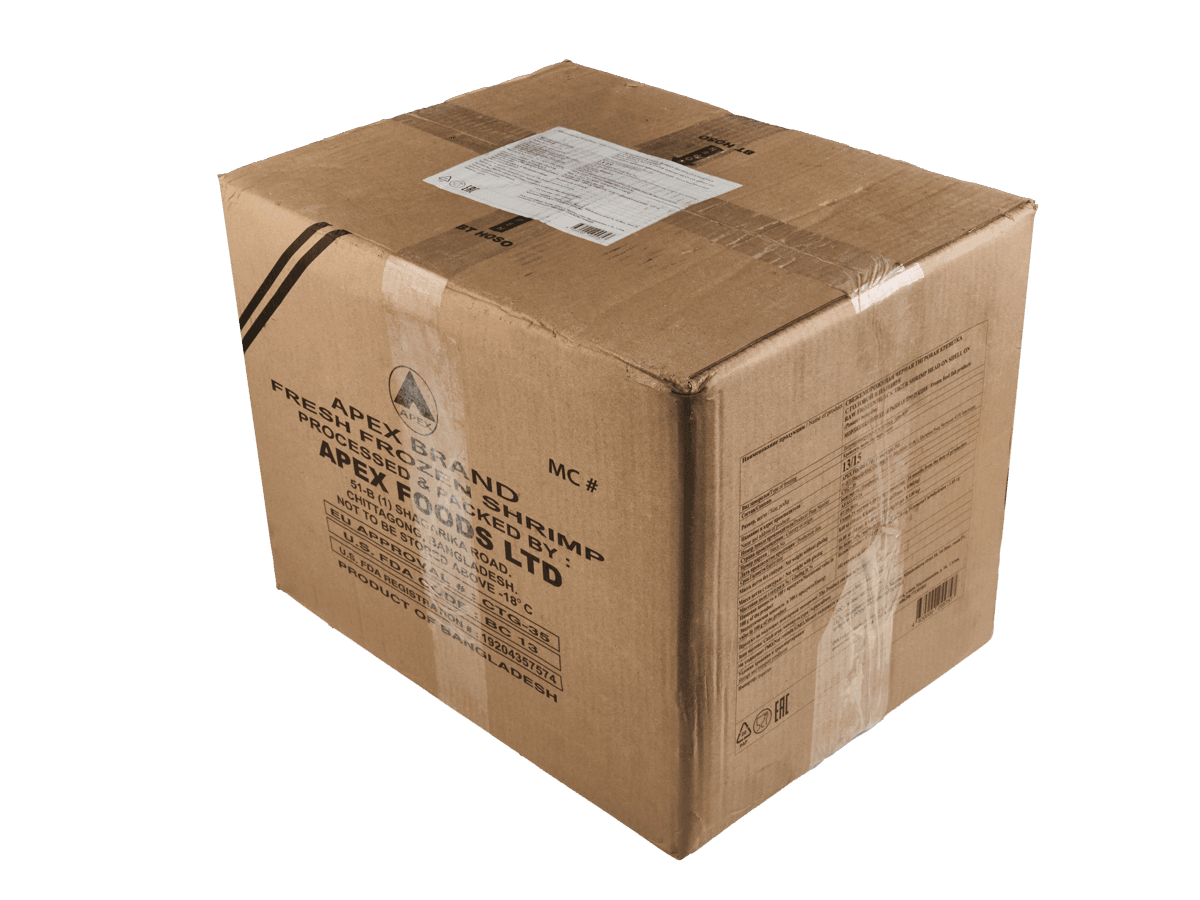 Креветка черная тигровая с/м с/г 13/15 semi-IQF, Бангладеш