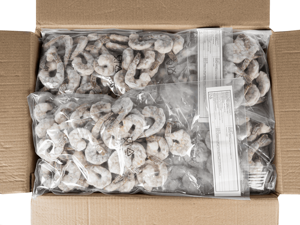 Креветка ваннамей с/м очищ. с хв. 21/25, IQF 1кг, Индия