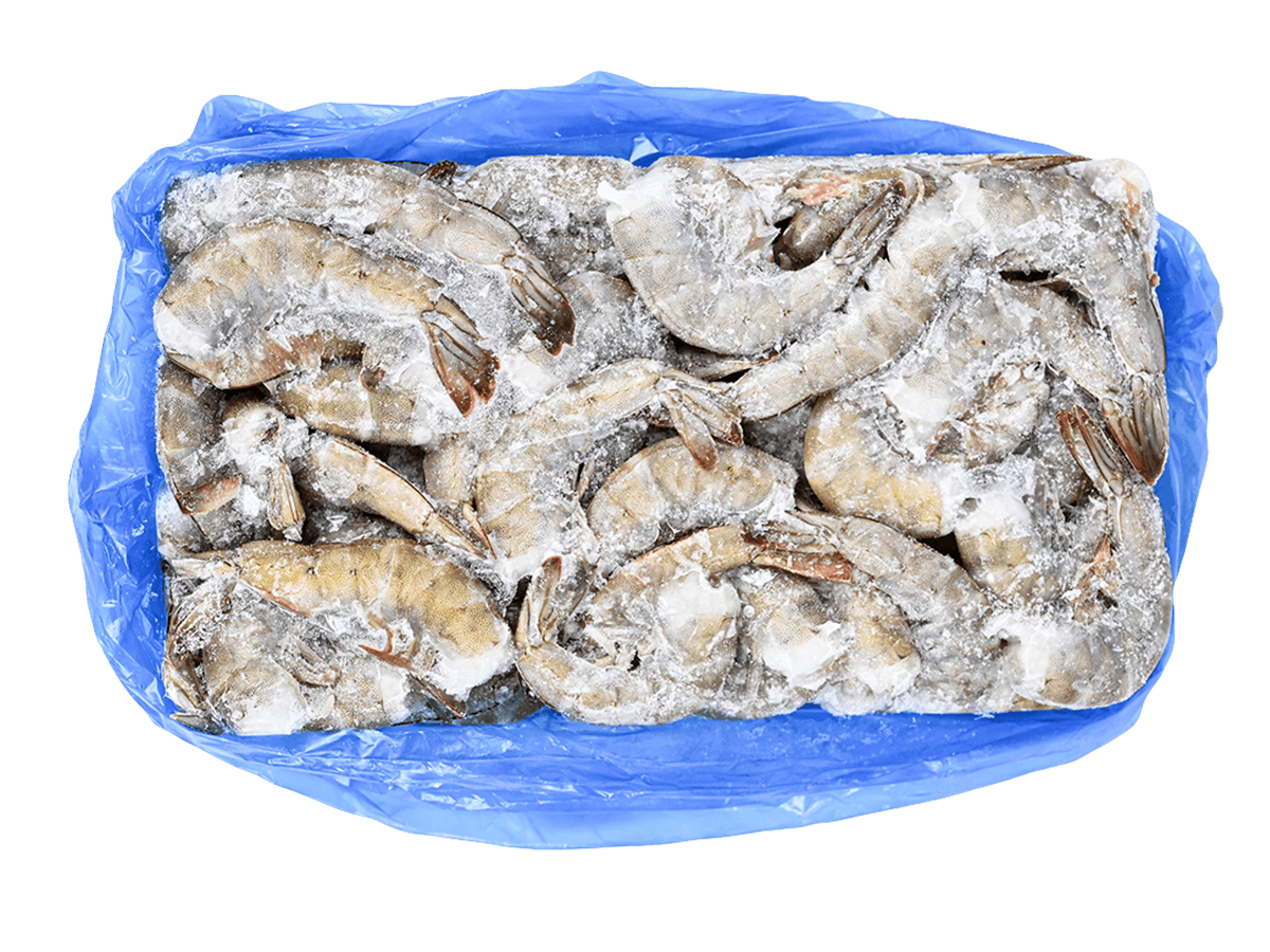 Креветка ваннамей с/м б/г в панц. 21/25, бл. 1,8кг, 2 кат., Эквадор