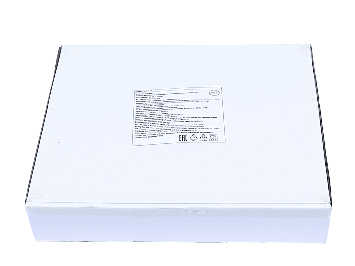 Угорь жареный филе 530-710г в тех соусе, Китай