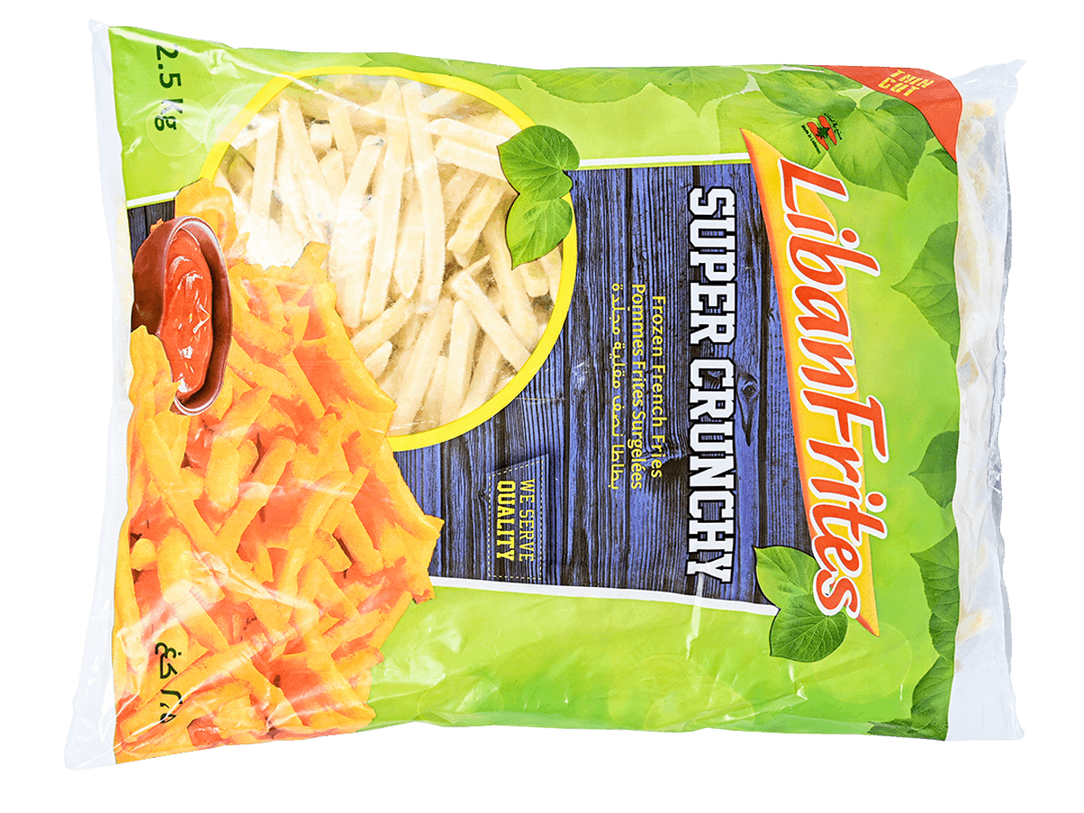 Картофель фри супер кранч 7х7 без кожуры, Ливан