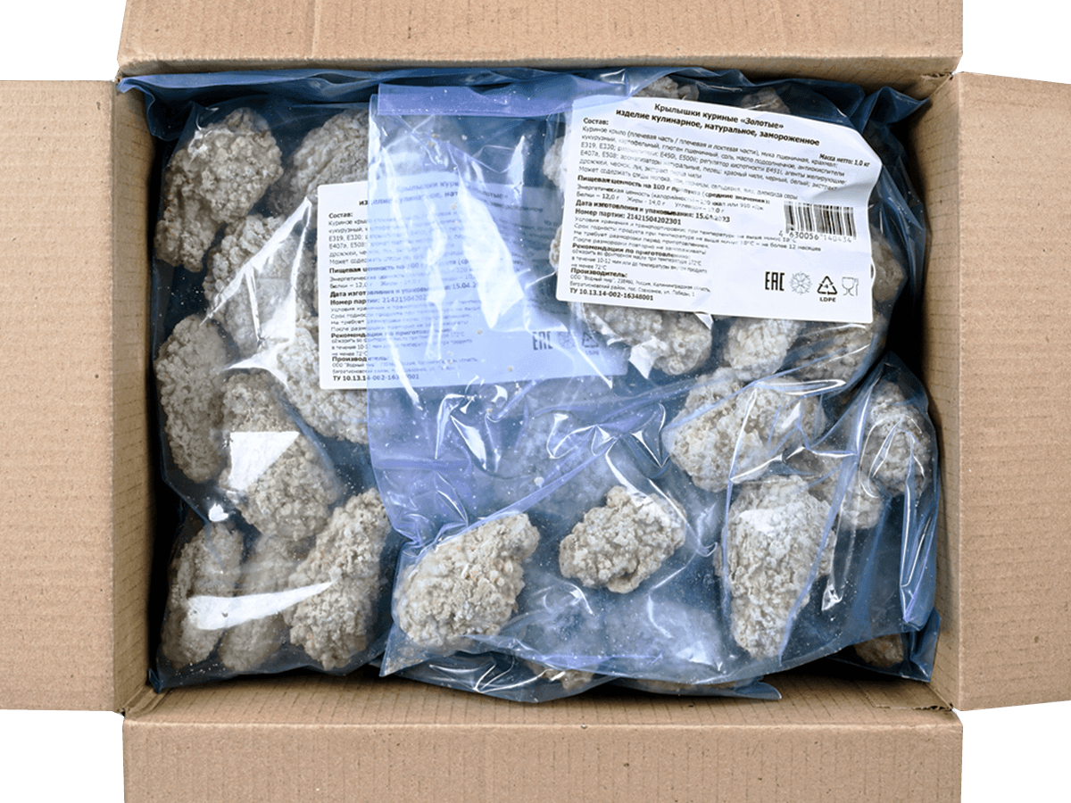 Крылышки куриные в панировке