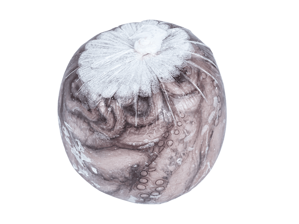 Осьминог целый с/м очищенный 1-2кг, Индонезия