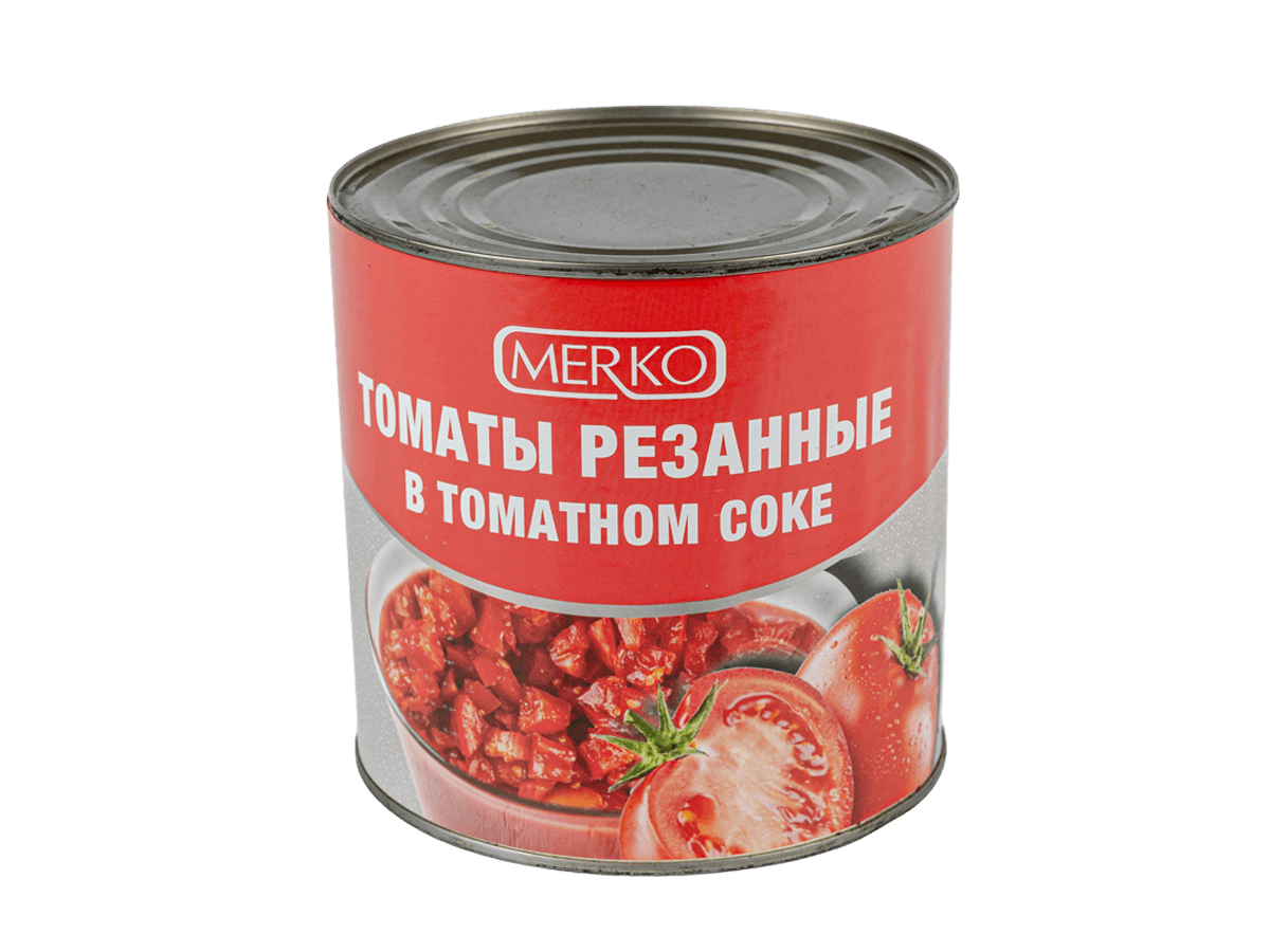 Томаты очищенные нарезанные в с/с 2,45 кг