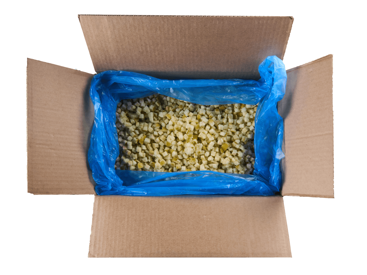 Яблоко кубик с/м 10кг, Киргизия