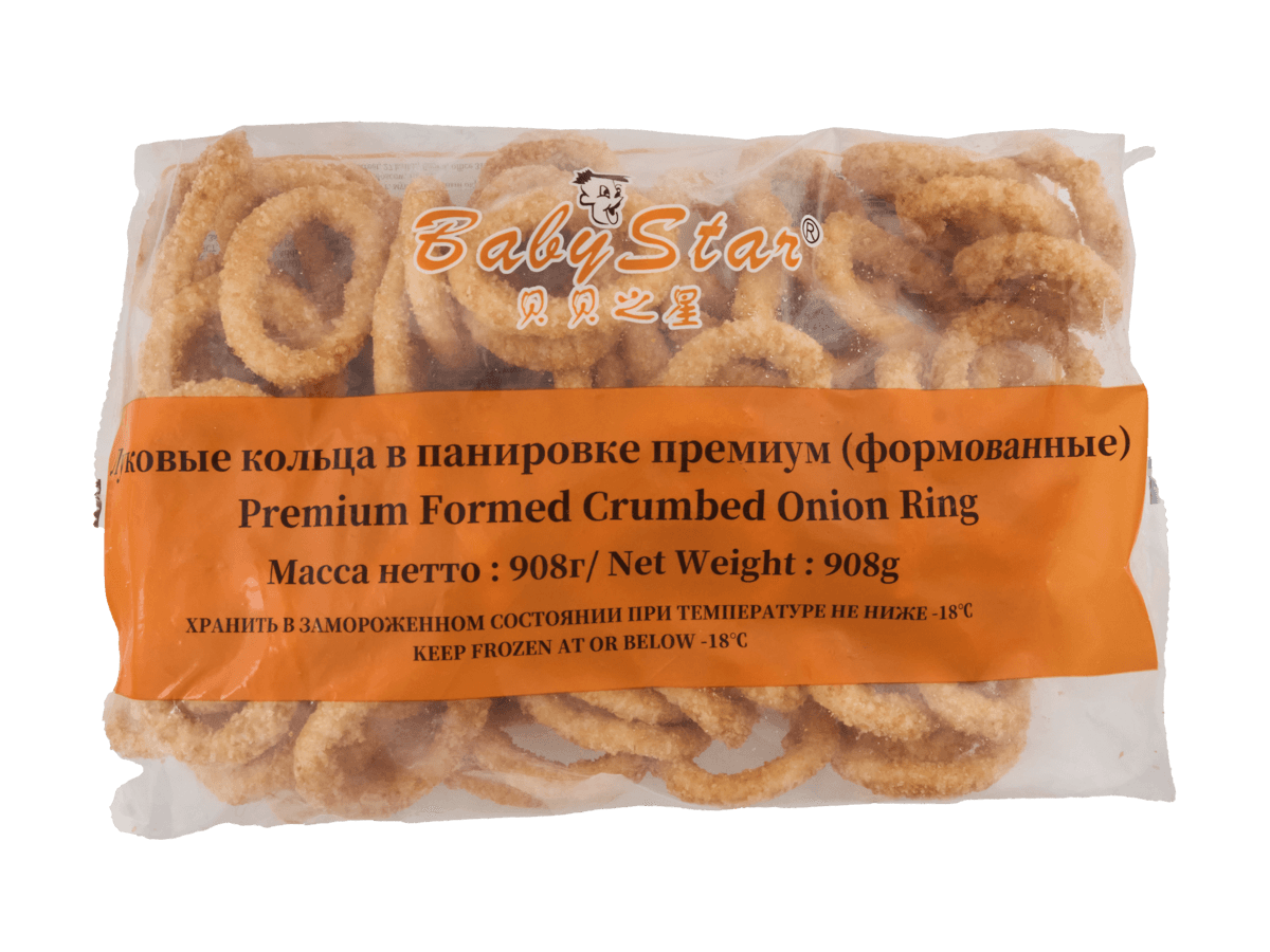 Луковые кольца в панировке (формованные) Premium, Китай