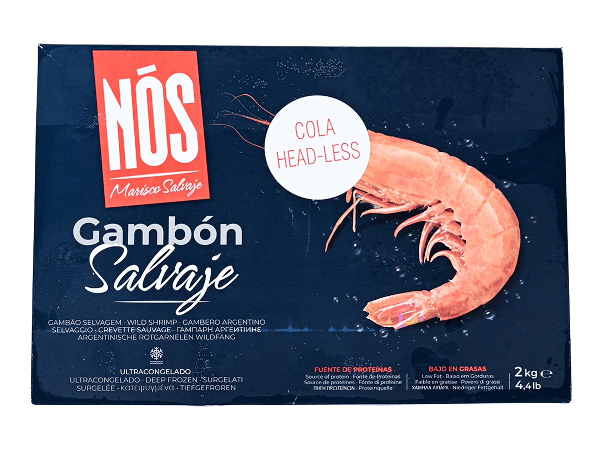 Креветка красная аргентинская с/м б/г в панц. С1 (30/55), 2кг,  Аргентина