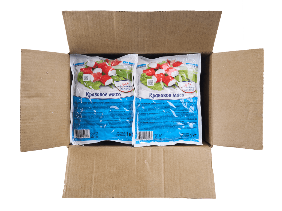 Мясо крабовое Эконом Маркет 500г, Санта-Бремор, Беларусь