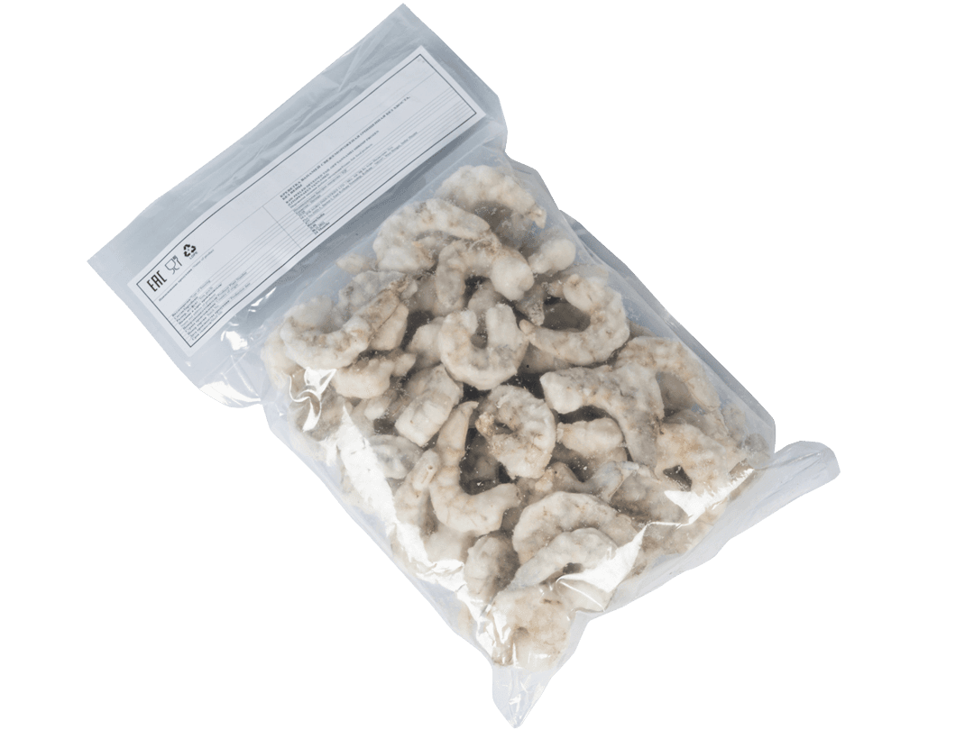 Креветка ваннамей с/м очищ. без вены 21/25, IQF 1кг, Индия