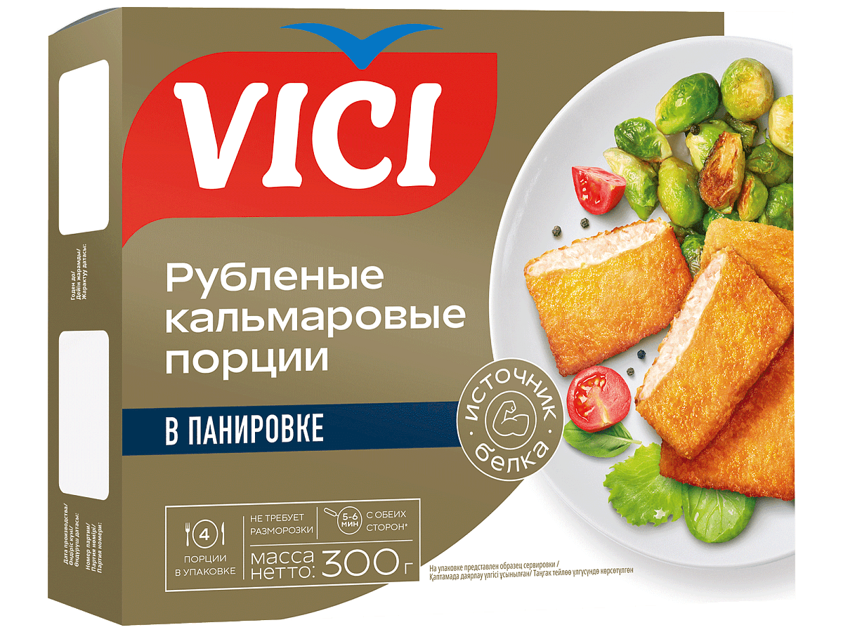 Кальмаровые порции в панировке