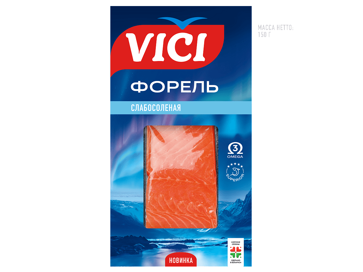 Форель радужная слабосолёная