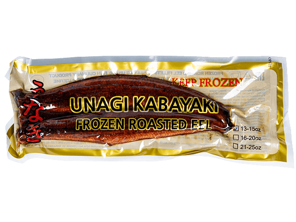 Угорь жареный филе 320-450г 15% соуса, Китай