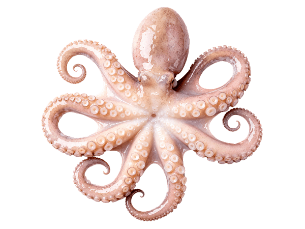 Осьминог целый с/м очищенный 3+кг, Индонезия