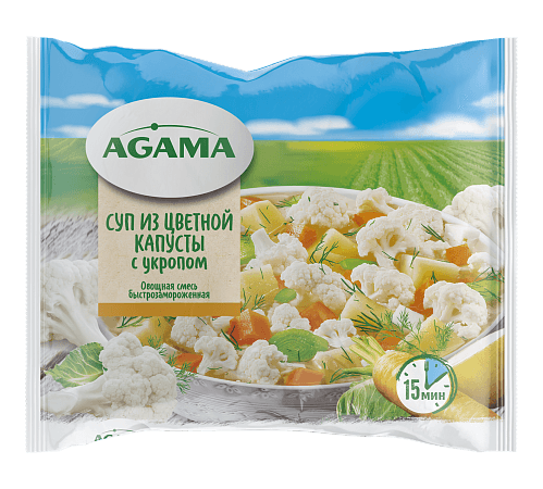 Суп из цветной капусты с укропом