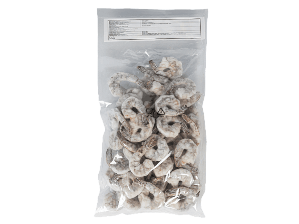 Креветка ваннамей с/м очищ. с хв. 21/25, IQF 1кг, Индия