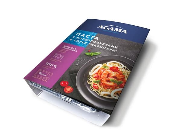 Паста с морепродуктами в соусе «маринара»