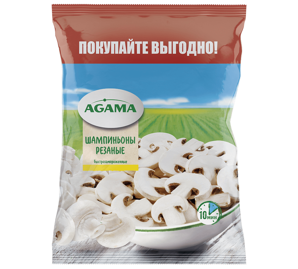 Шампиньоны резаные