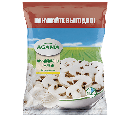 Шампиньоны резаные