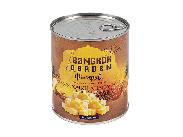 Ананасы в сиропе кусочки 825г