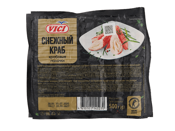 Палочки крабовые Снежный краб 500г, VICI, Россия