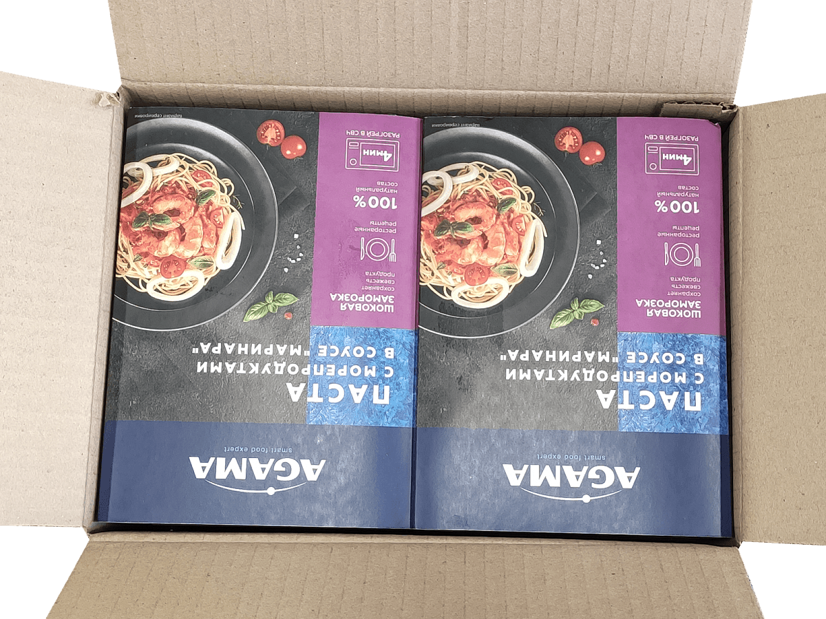 Паста с морепродуктами в соусе «маринара»