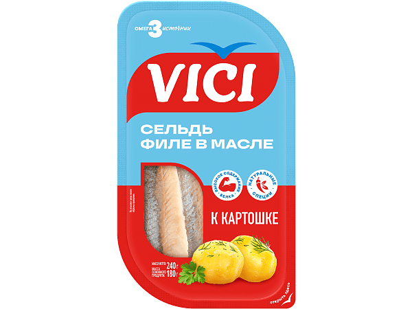 Сельдь филе «К картошке» в масле