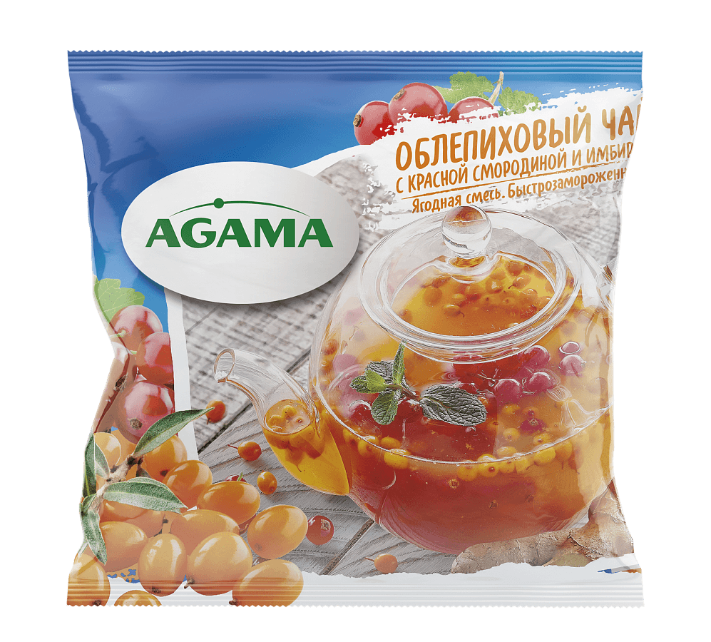 Облепиховый чай с имбирем и красной cмородиной